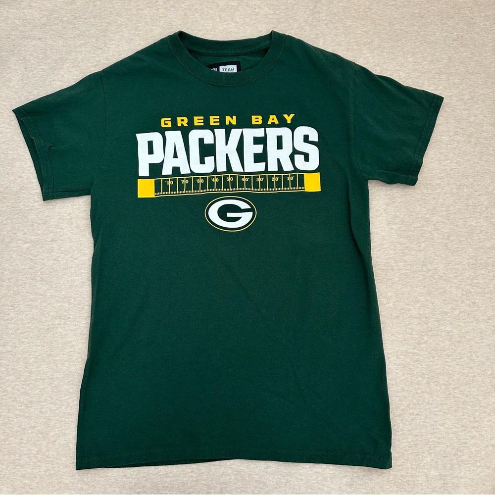 NFL Men’s Bay Packers Green Cotton Short Sleeve Graphic T-Shirt Size S - Picture 9 of 10